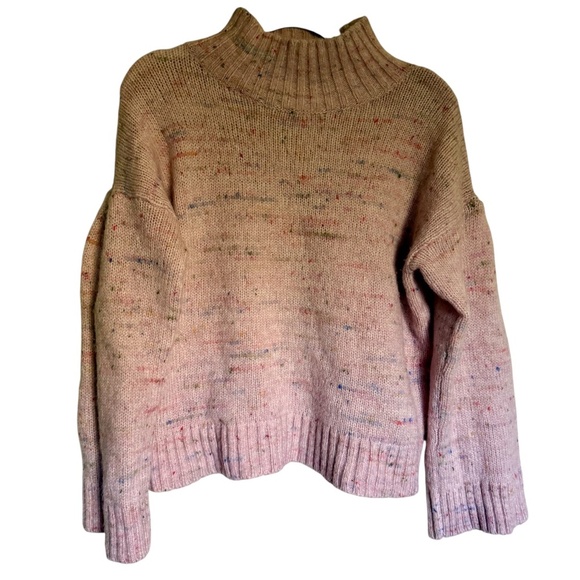 Club Monaco Ocalla Pink Knit Bell Sleeve Sweater Alpaca Wool Blend Size Small - Picture 7 of 13
